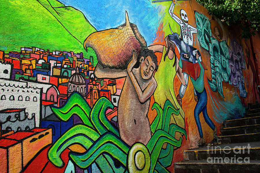 Colorful Guanajuato Wall Art Photograph by Bob Phillips