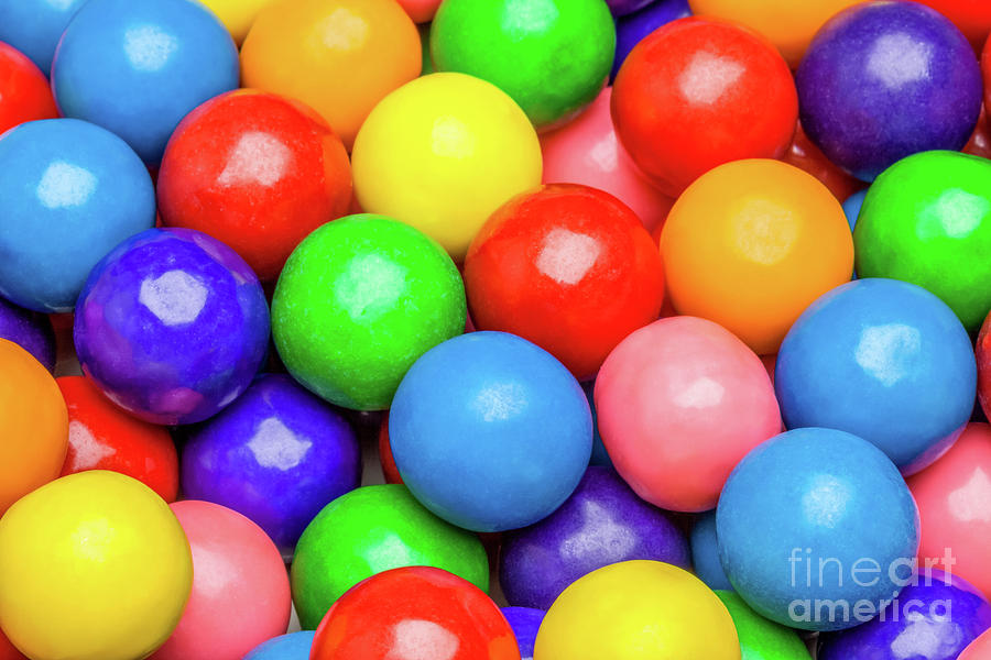 Colorful gumballs Photograph by Bryan Mullennix