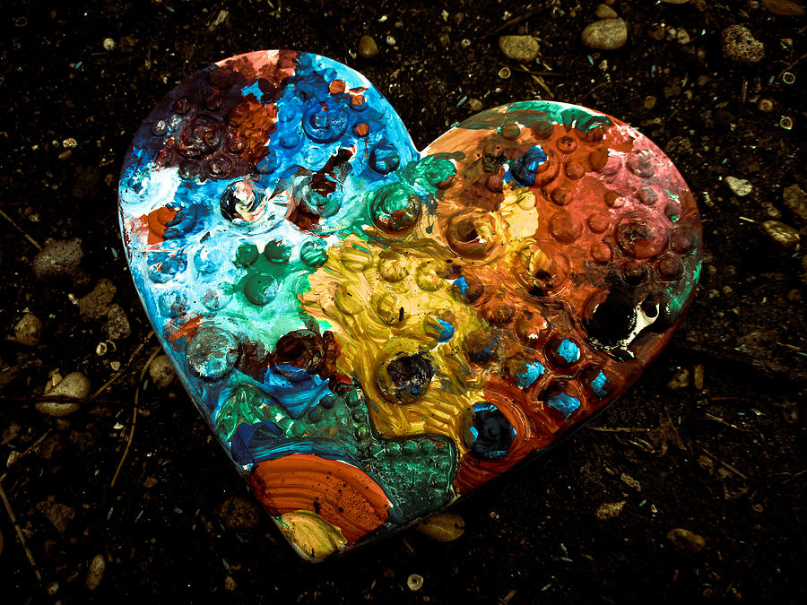 Colorful Heart Photograph by W Craig Photography