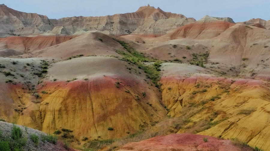 Colorful Hills in the Badlands  Photograph by Ally White