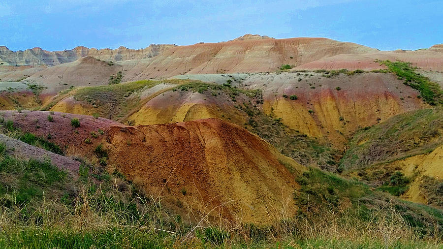 Colorful Hills in the Badlands National Park.  Photograph by Ally White