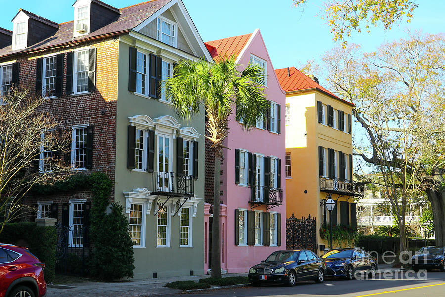 Colorful Historic Houses in Charleston SC  9356 Photograph by Jack Schultz
