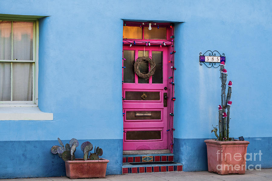 Colorful Historic Tucson Door Architecture 2 Photograph by Gary Whitton