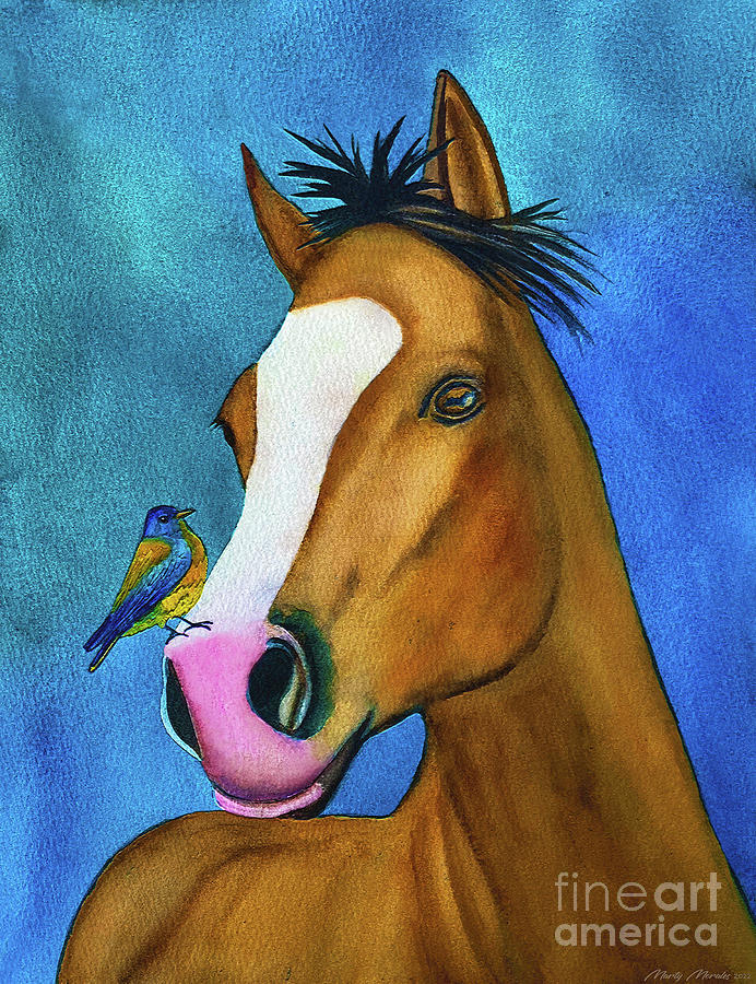 Colorful Horses V9 Painting by Martys Royal Art