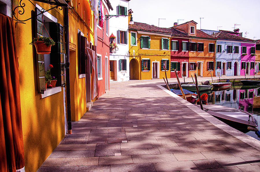 Colorful houses in Bruno, Venice, Italy Photograph by Adelaide Lin