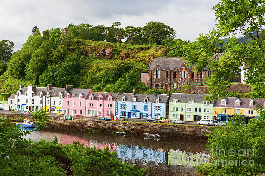 Colorful houses in Portree Photograph by Henk Meijer Photography