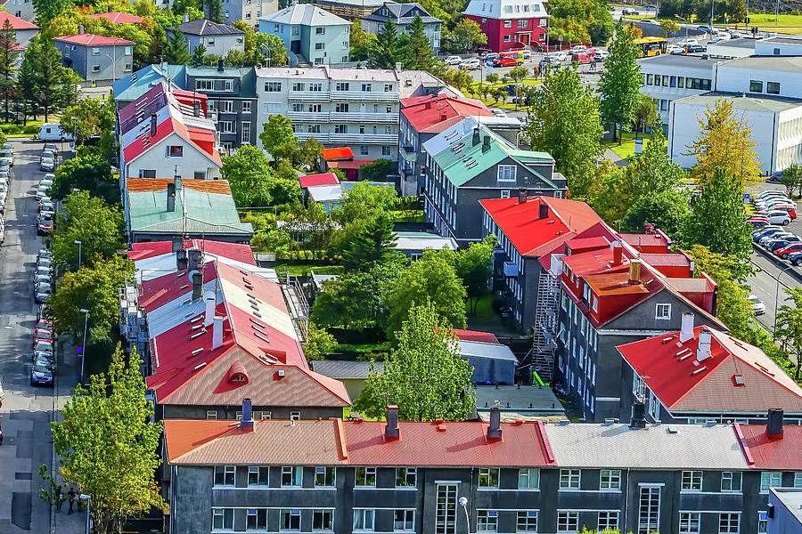 Colorful Houses Reykjavik Iceland Photograph by William Perry - Pixels