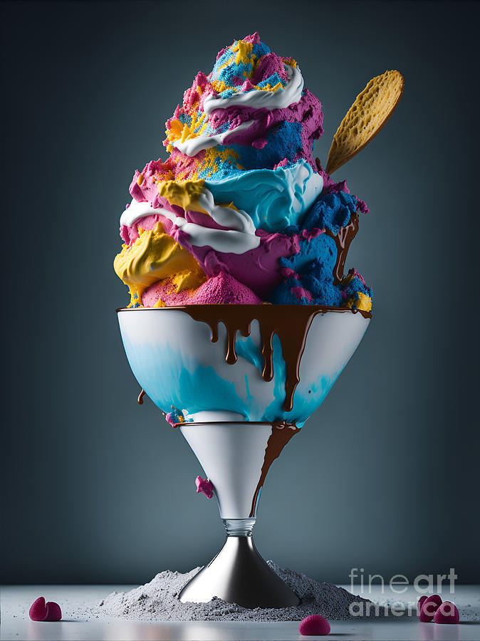 Colorful Icecream Digital Art by Michelle Meenawong