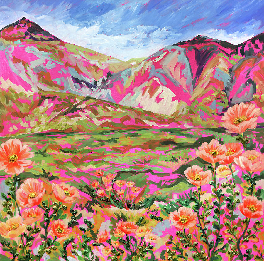 Colorful Iceland Painting by Anisa Asakawa
