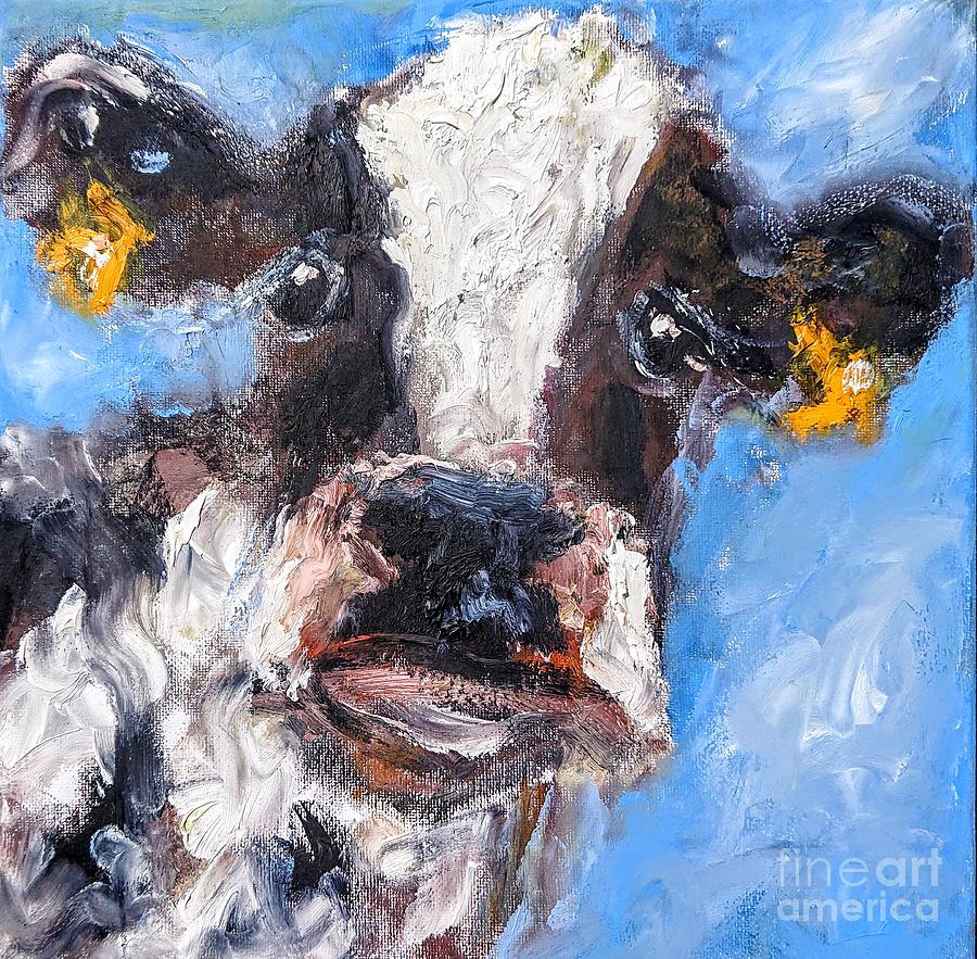 Paintings of colourful cows Painting by Mary Cahalan Lee - aka PIXI