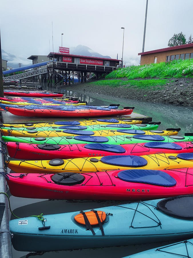 Colorful Kayaks Photograph by Steph Gabler