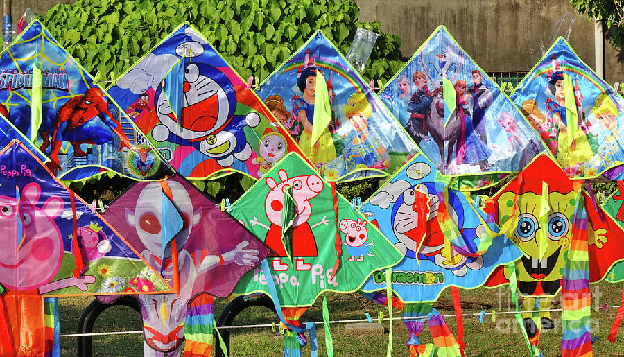 Colorful Kites with Cartoon Images by Yali Shi Colorful Kites with Cartoon Images by Yali Shi