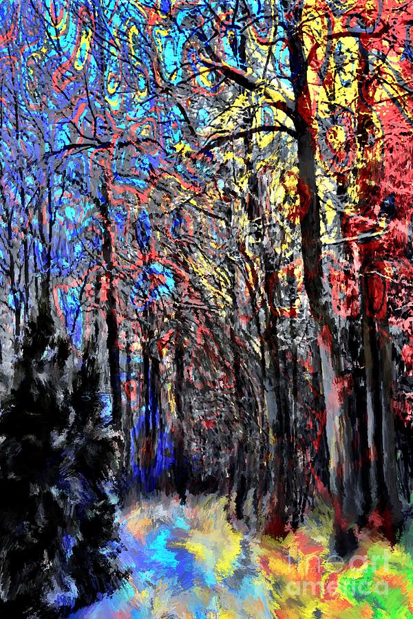 Colorful landscape Design 179 Digital Art by Lucie Dumas