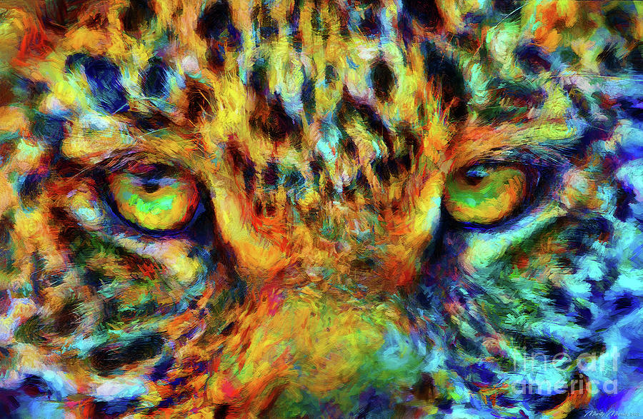 Colorful Leopards V2 Mixed Media by Martys Royal Art