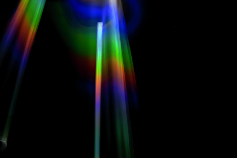 Colorful light painting abstract  Photograph by Sven Brogren