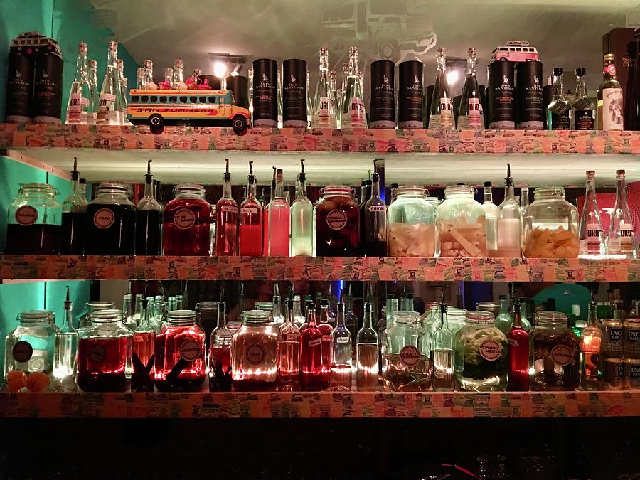 Colorful Liquor Bar Photograph by Ginger Ravencroft - Fine Art America