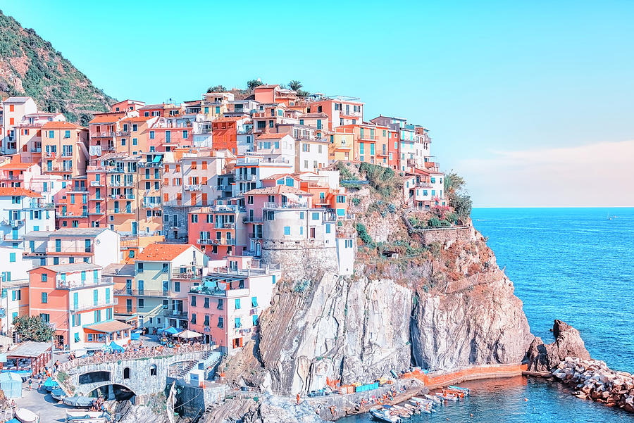 Architecture Photograph - Colorful Manarola by Manjik Pictures