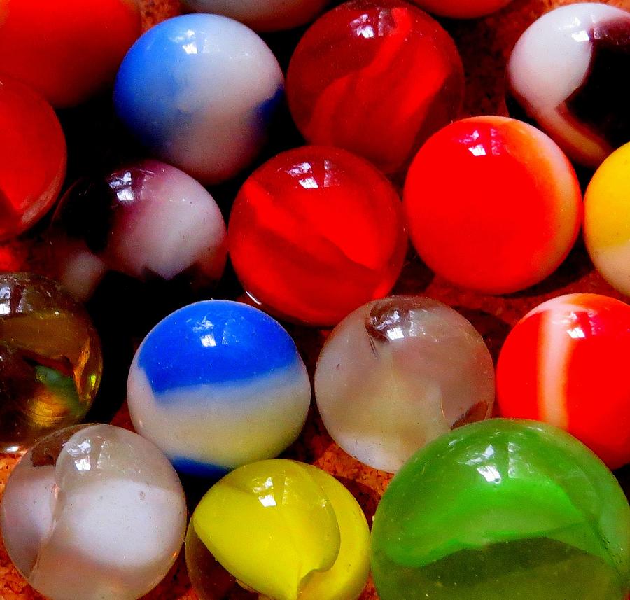 Colorful Marbles Photograph by Linda Stern