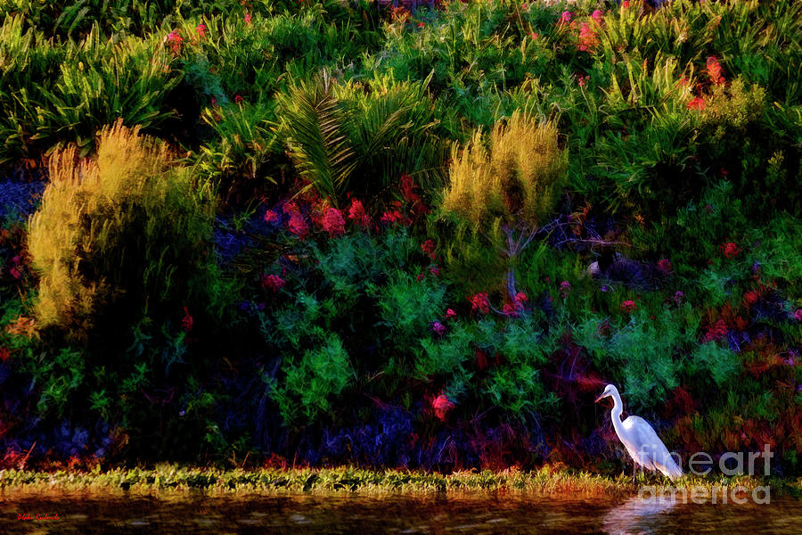 Colorful March and Snowy Egret Photograph by Blake Richards