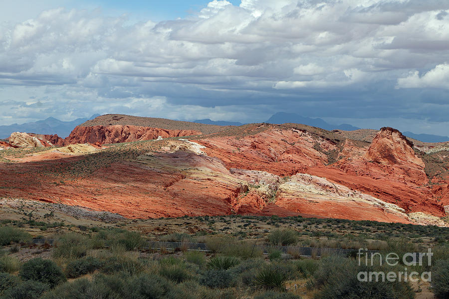 Nature Photograph - Colorful Mountains In The Desert  by Christiane Schulze Art And Photography