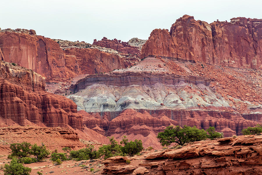 Colorful Mountains Of Capitol Reef Photograph by Pierre Leclerc Photography