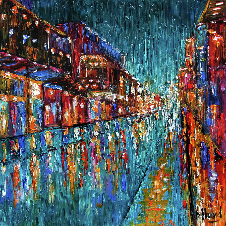 Colorful New Orleans Painting by Debra Hurd