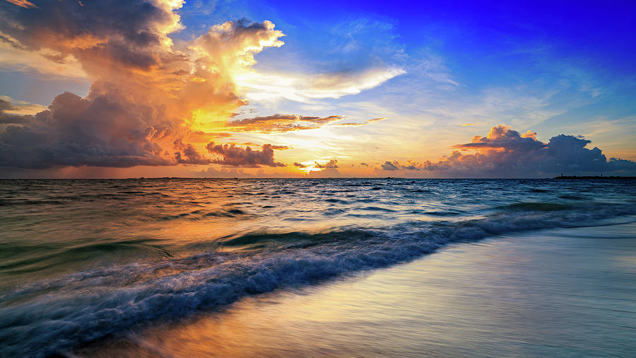 Colorful Ocean Sunrise Photograph by Justin Rudicel - Fine Art America