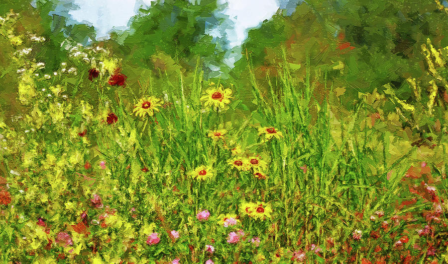 Colorful Ohio Flowers Painting Painting
