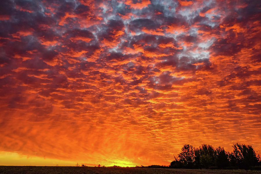 Colorful Ohio Sunset Sky Photograph by Dan Sproul