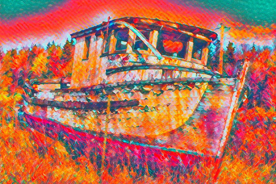 Colorful old relic Digital Art by Cathy Anderson