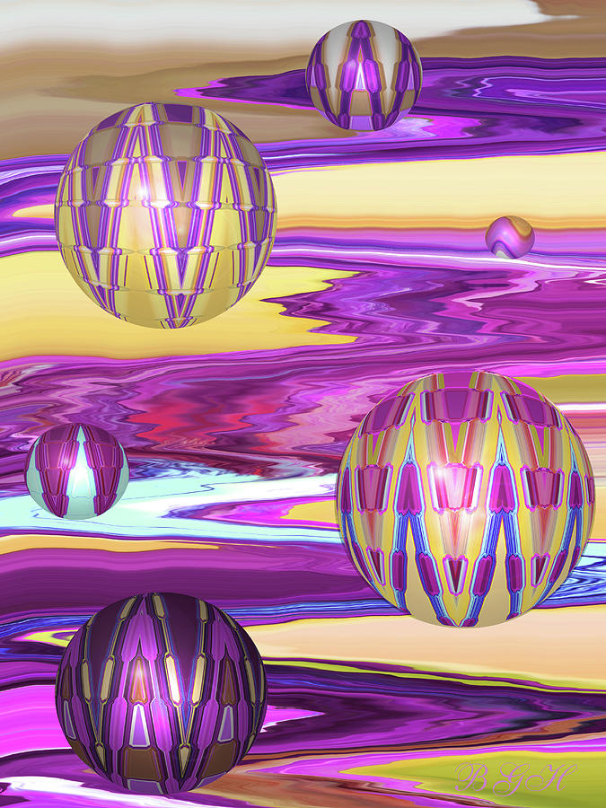 Colorful Fantasy Worlds - Orbs and Spheres Art - Iris Abstract - One of a Kind Art by Brooks Photograph by Brooks Garten Hauschild