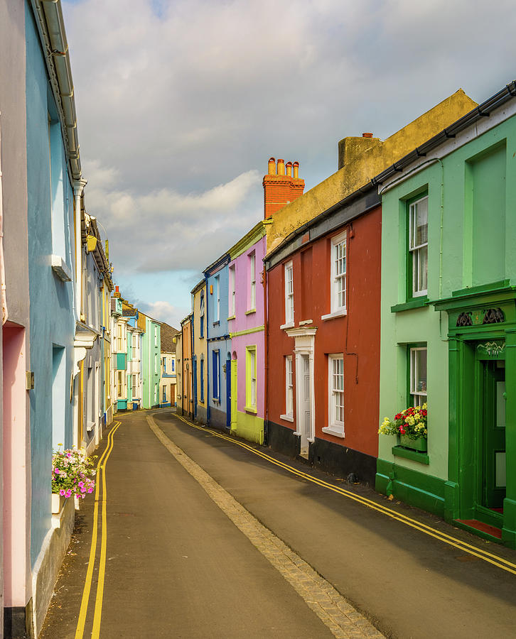 Colorful painted houses in Appledore, Devon Photograph by Steven Heap