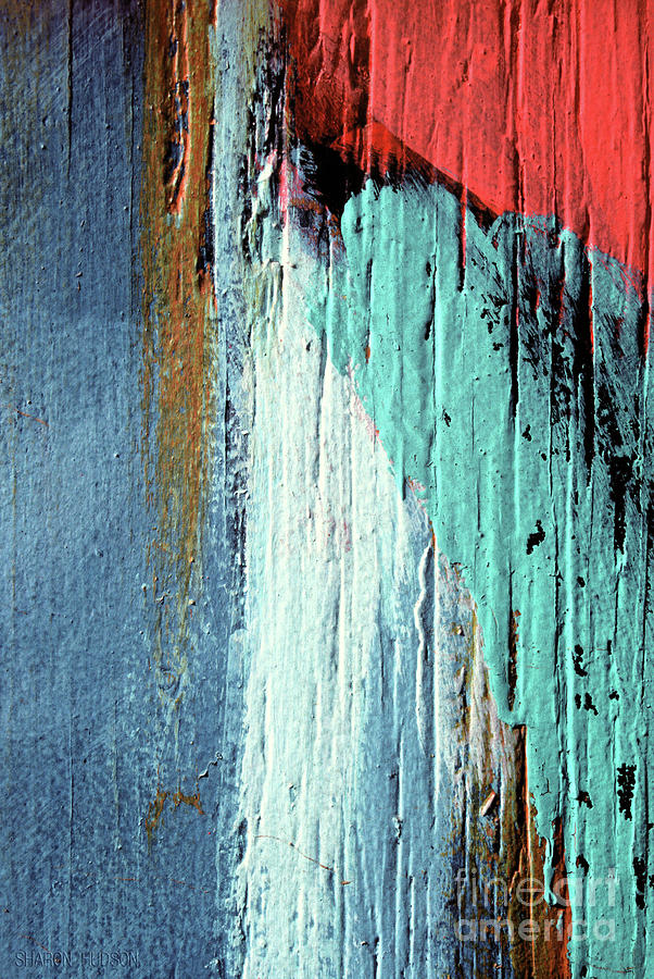 colorful abstract art painting - Discovered Color Photograph by Sharon Hudson