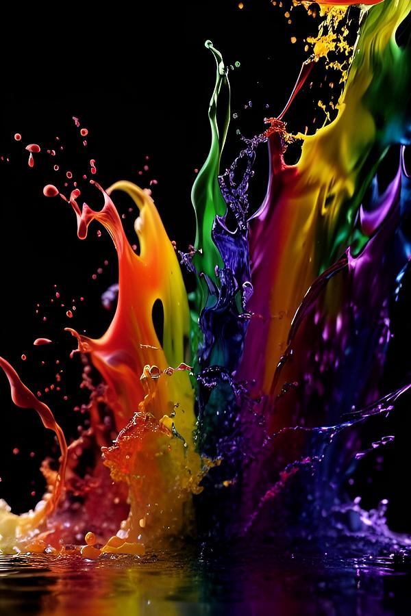 Colorful Painting Explosion Digital Art