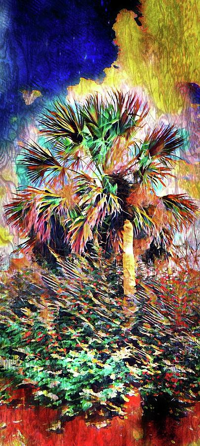 Colorful Palm Mixed Media by Ally White