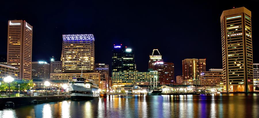 Colorful Pano In Baltimore Maryland Photograph