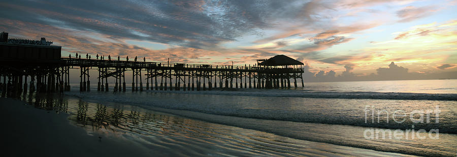 Pier Photograph - Colorful Panoramic Sunrise by Brenda Harle