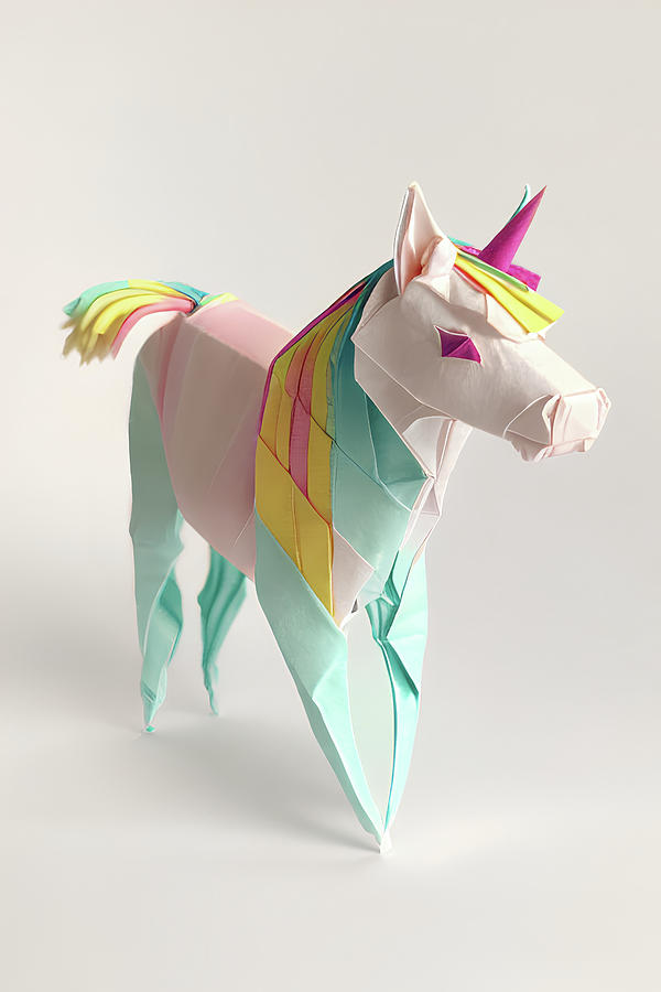 Colorful Paper Unicorn Digital Art by Jay Elric - Fine Art America