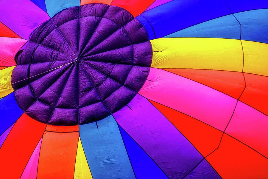 Colorful Patterns of a Hot Air Balloon Photograph by James C Richardson