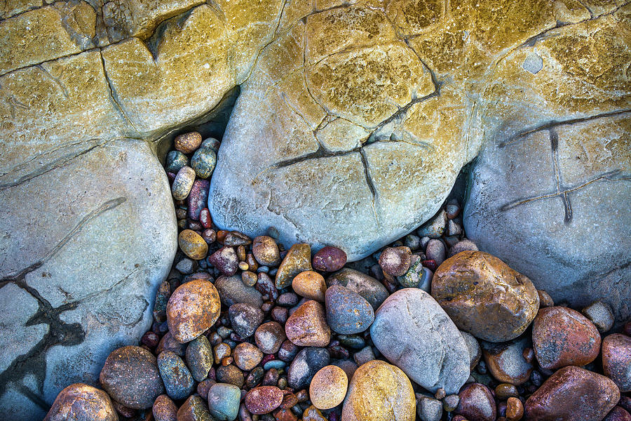 San Diego Photograph - Colorful Pebbles by Alexander Kunz