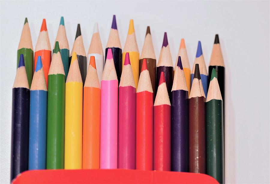 Colorful Pencils Photograph by Joseph Skompski