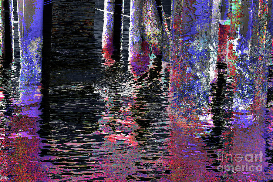 Colorful Pier Pylons Photograph by Katherine Erickson