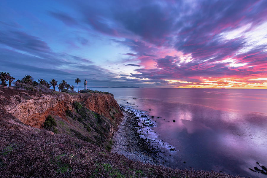 Colorful Point Vicente after Sunset Photograph by Andy Konieczny