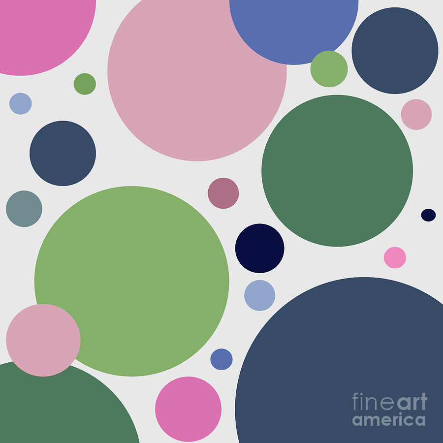 Colorful Polka Dots Digital Art