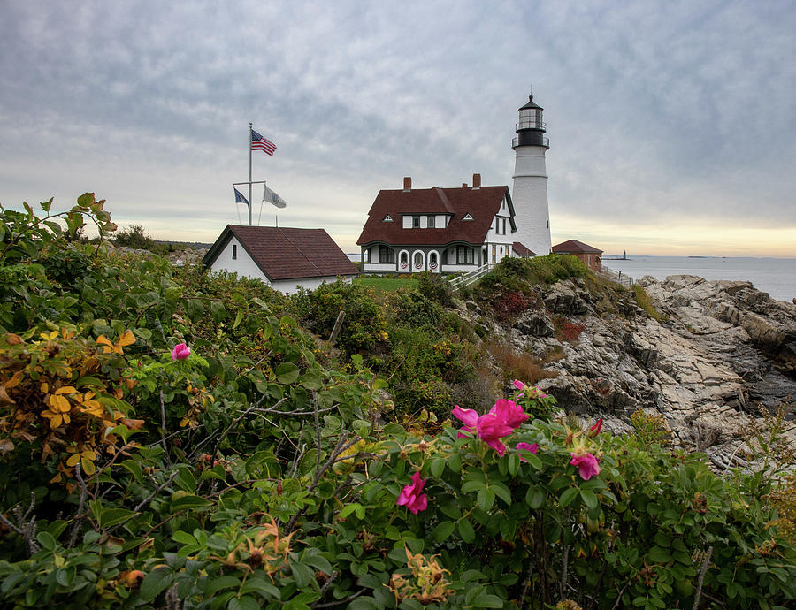 Colorful Portland Head Light Photograph by Dan Sproul