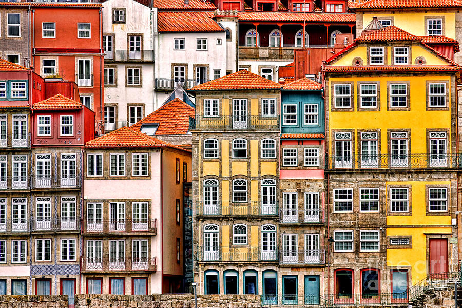 Colorful Porto Photograph by Olivier Le Queinec