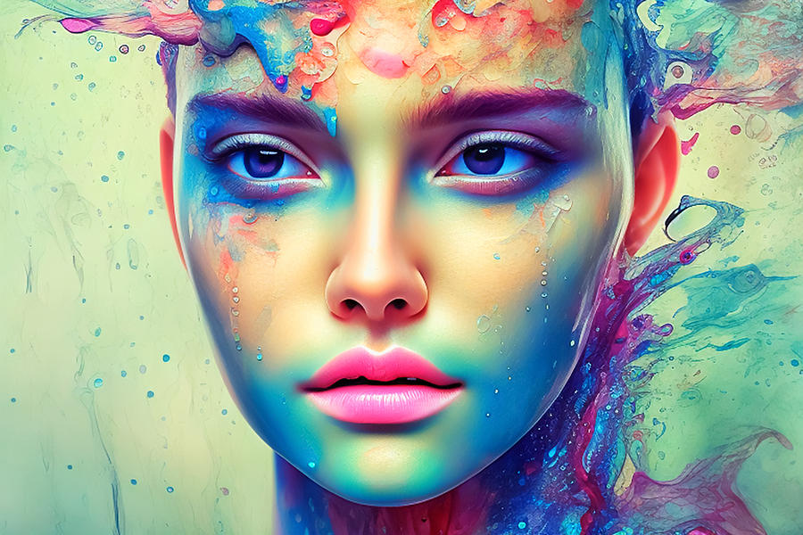 Colorful Portrait Digital Art