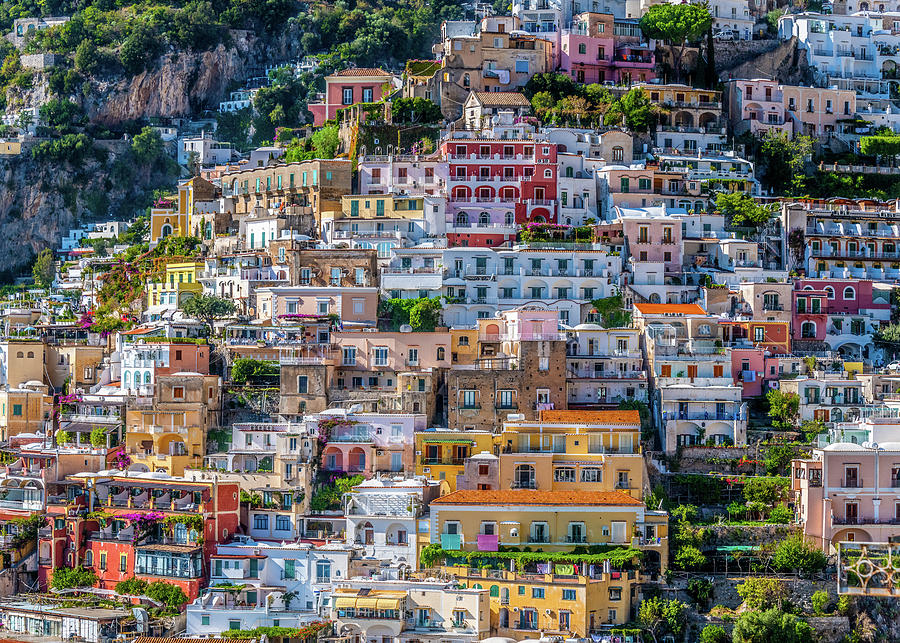 Colorful Positano Photograph by David Downs