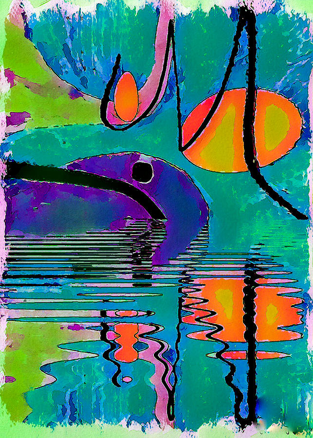 Colorful reflections abstract Digital Art by Silver Pixie