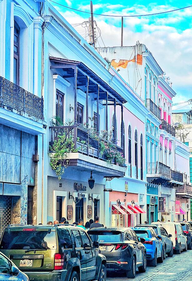 Colorful San Juan Street Scene Photograph by Carla Parris